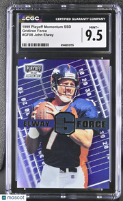 1999 Playoff Momentum SSD John Elway Gridiron Force #GF08 CGC 9.5 Denver Broncos