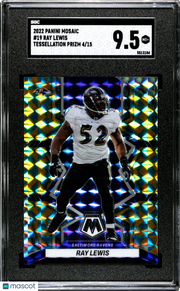 2022 Panini Mosaic Ray Lewis Tessellation Prizm 15 /15 #19 SGC 9.5 Ravens
