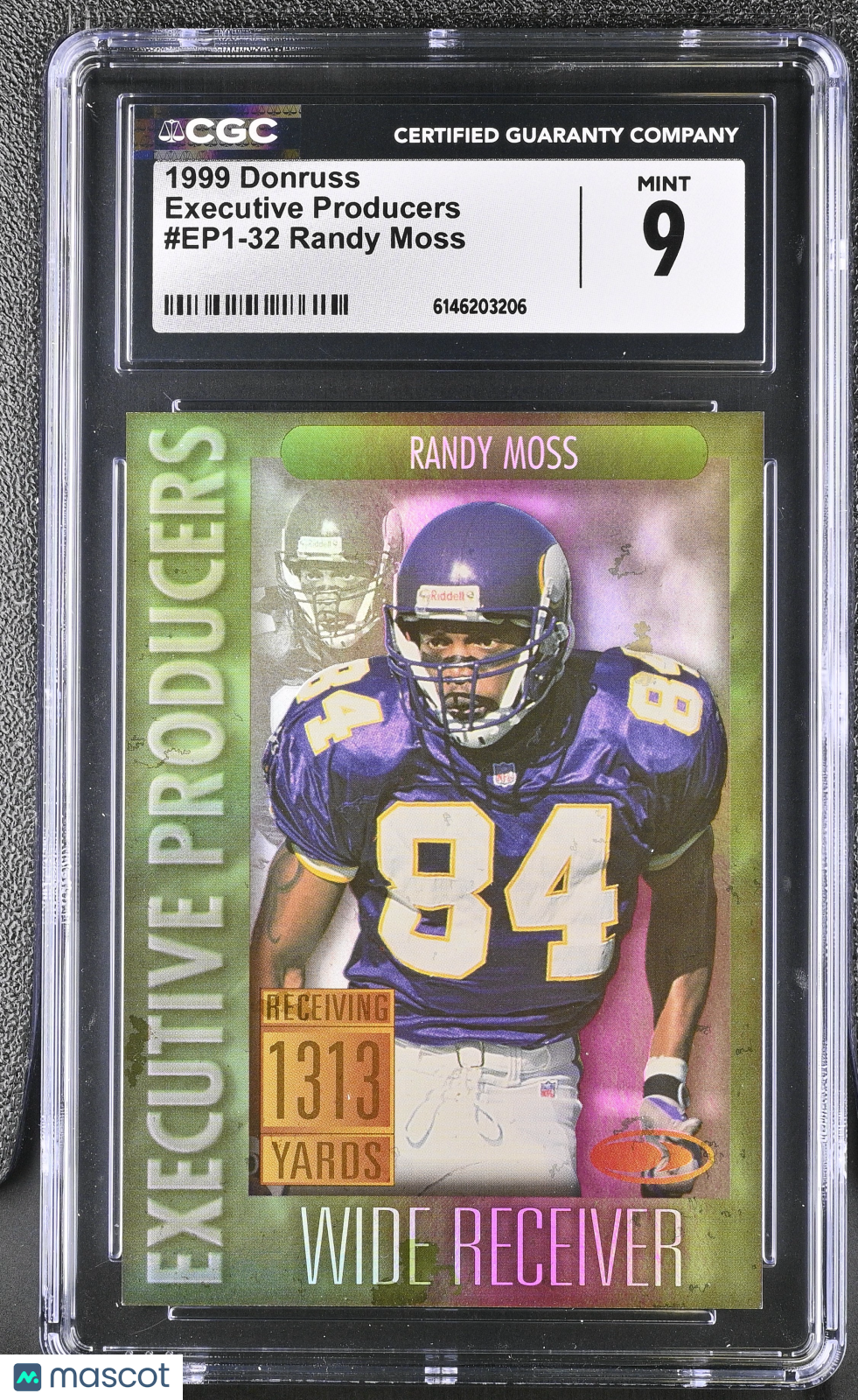 1999 Donruss Randy Moss 421/1313 Executive Producers #EP1-32 CGC 9 Vikings