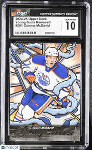 2024-25 Upper Deck Connor McDavid Young Guns Renewed #201 CGC 10 Edmonton Oilers