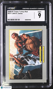 2006-07 Topps Turkey Red LeBron James #251 CGC 9 Cleveland Cavaliers