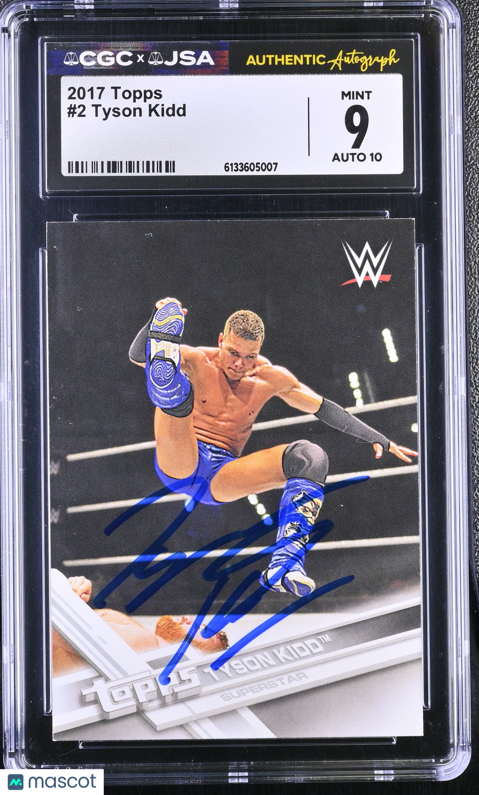 2017 Topps Tyson Kidd #2 Auto Autograph CGC 9 JSA