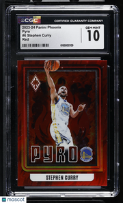 2023-24 Panini Phoenix Stephen Curry Red /125 Pyro #6 CGC 10 Warriors