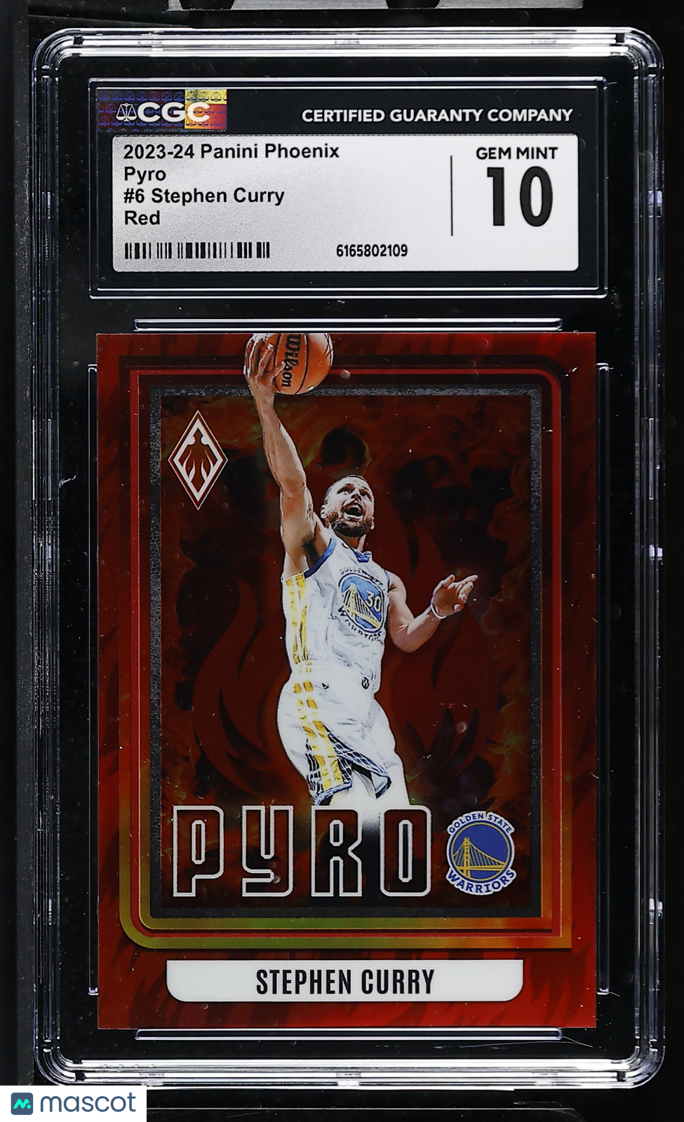 2023-24 Panini Phoenix Stephen Curry Red /125 Pyro #6 CGC 10 Warriors