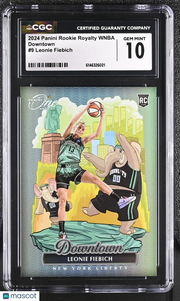 2024 Panini Rookie Royalty WNBA Leonie Fiebich Rookie Downtown #9 CGC 10 Liberty