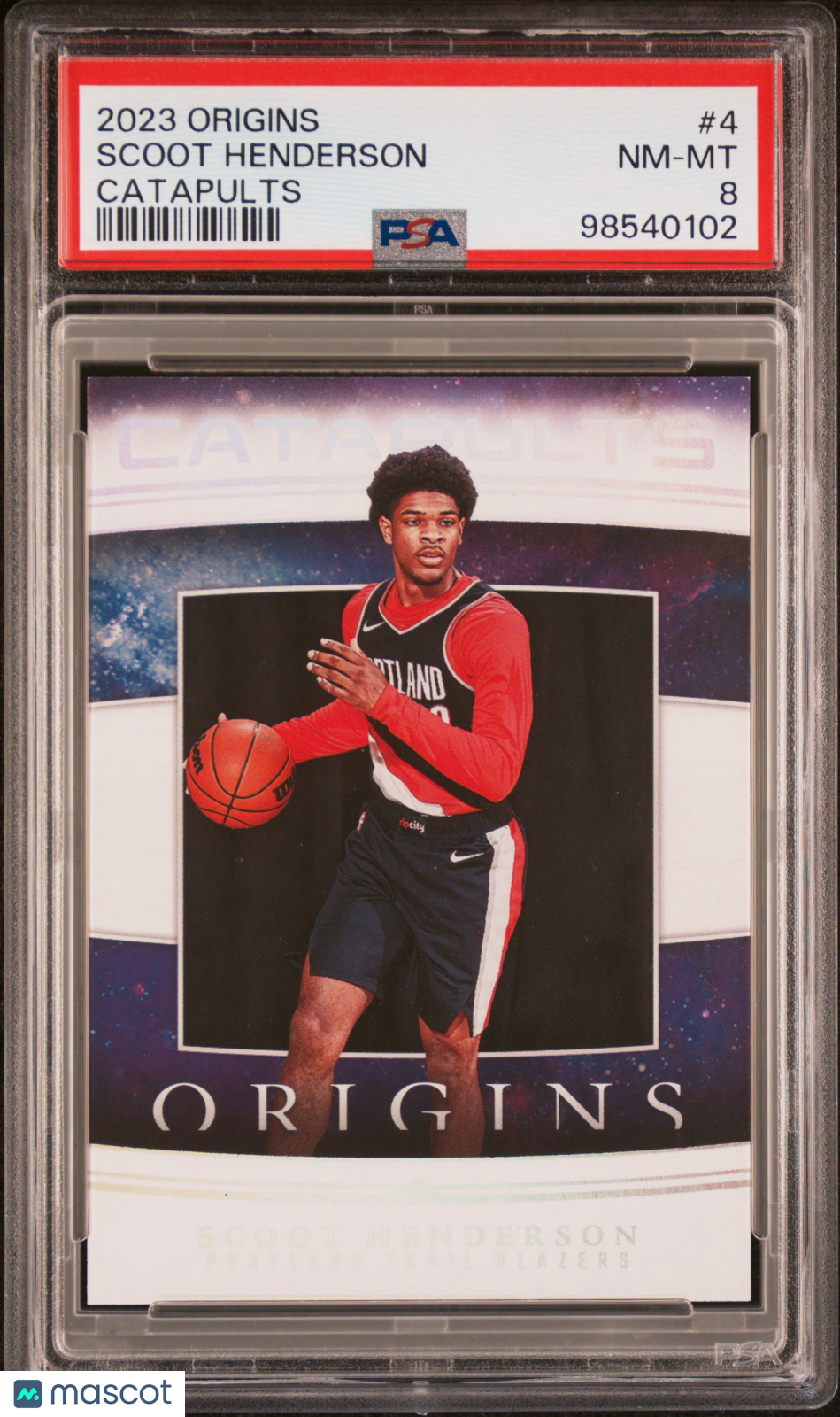 2023 Panini Origins Catapults Scoot Henderson #4 PSA 8