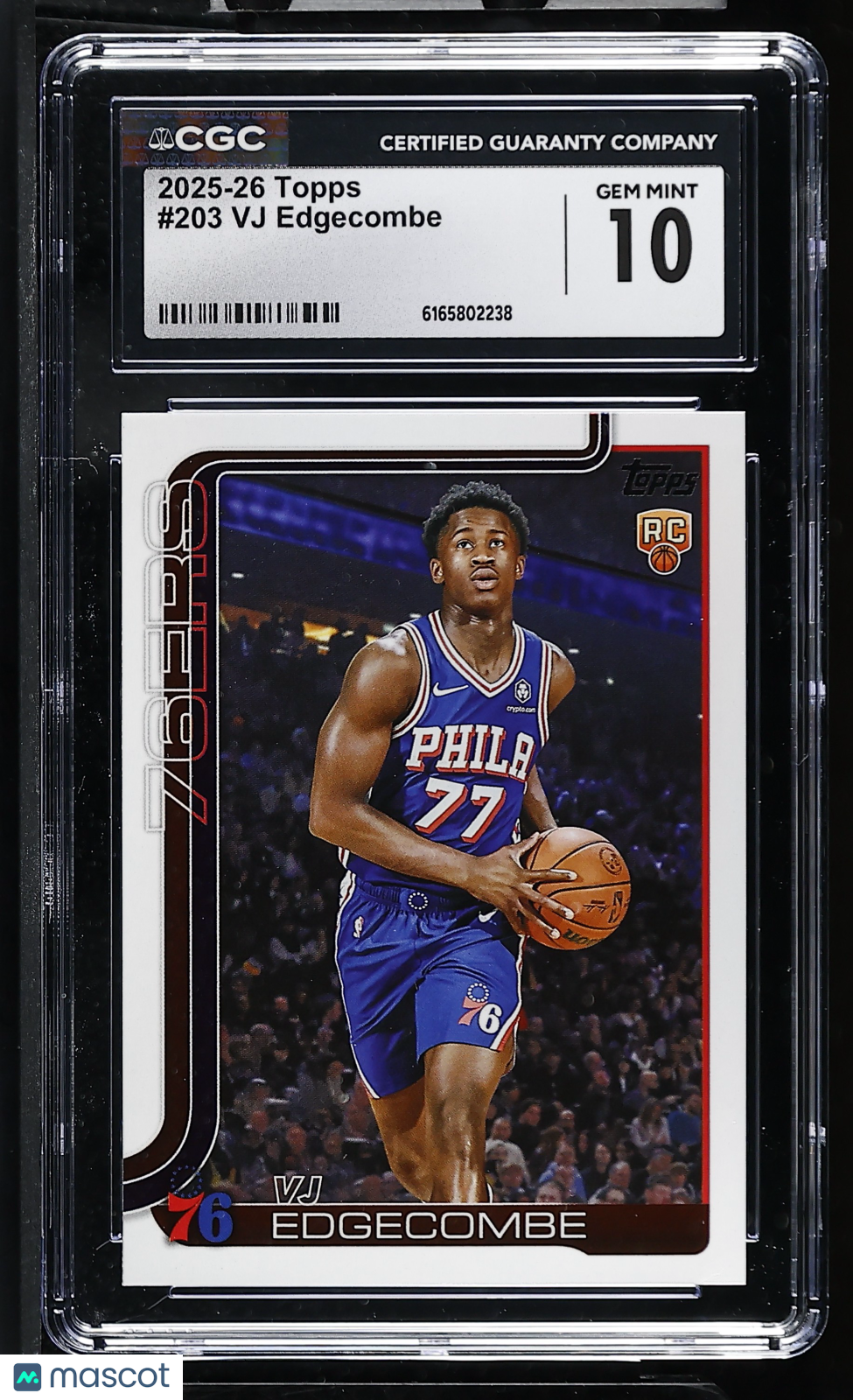 2025-26 Topps VJ Edgecombe #203 CGC 10