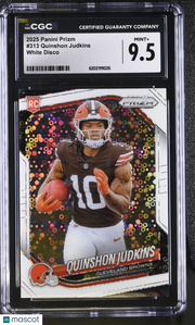 2025 Panini Prizm Quinshon Judkins White Disco Rookie #313 CGC 9.5 Browns