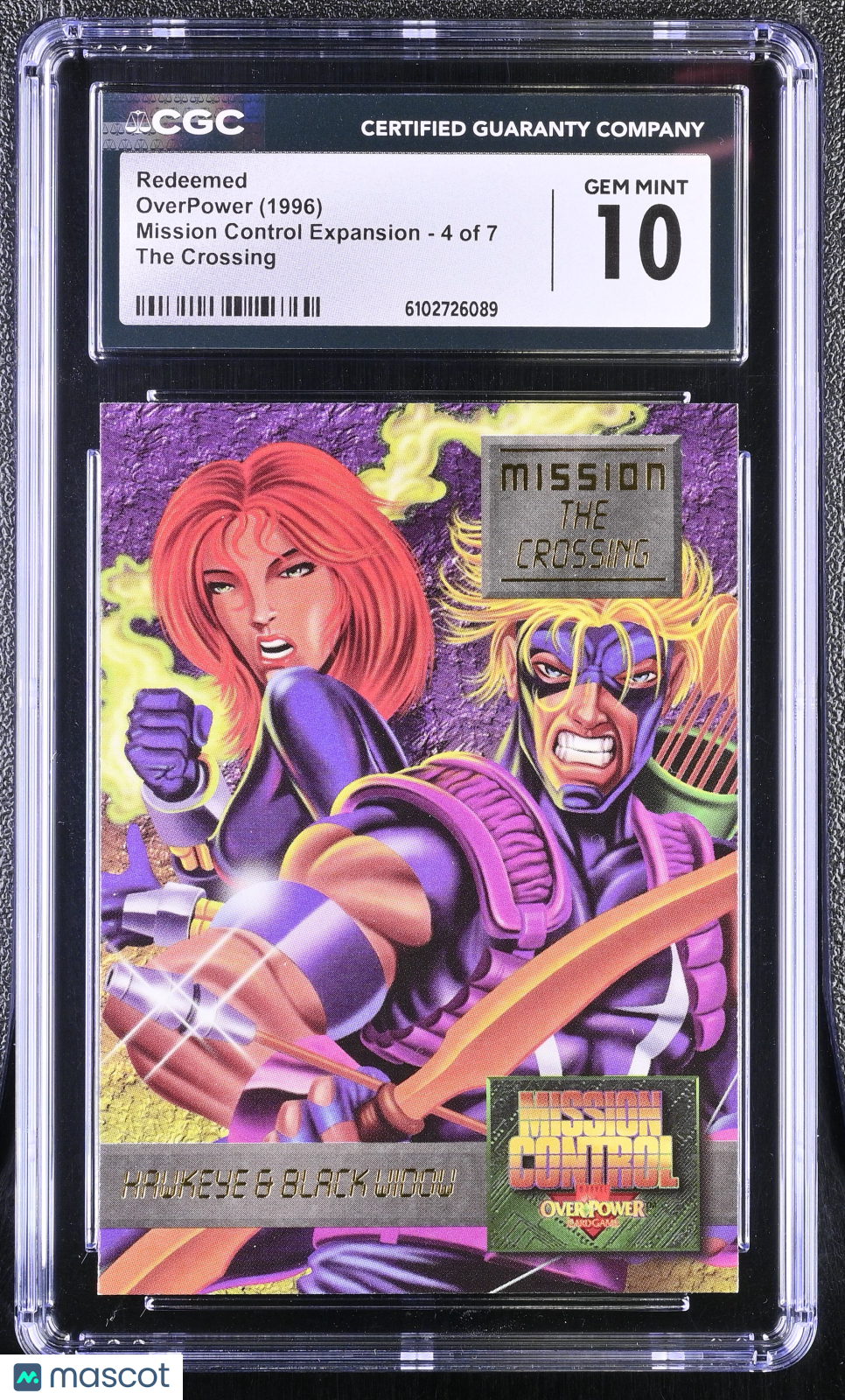 1996 Overpower Mission Control Expansion Redeemed The Crossing CGC 10 #4 of 7