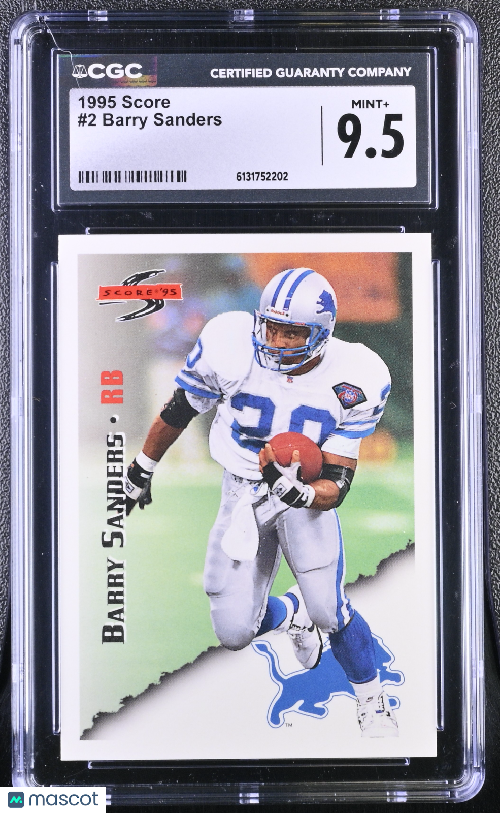 1995 Score Barry Sanders #2 CGC 9.5