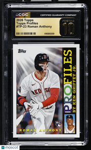 2026 Topps Roman Anthony Rookie Topps Profiles #TP-23 CGC 10 Pristine Red Sox