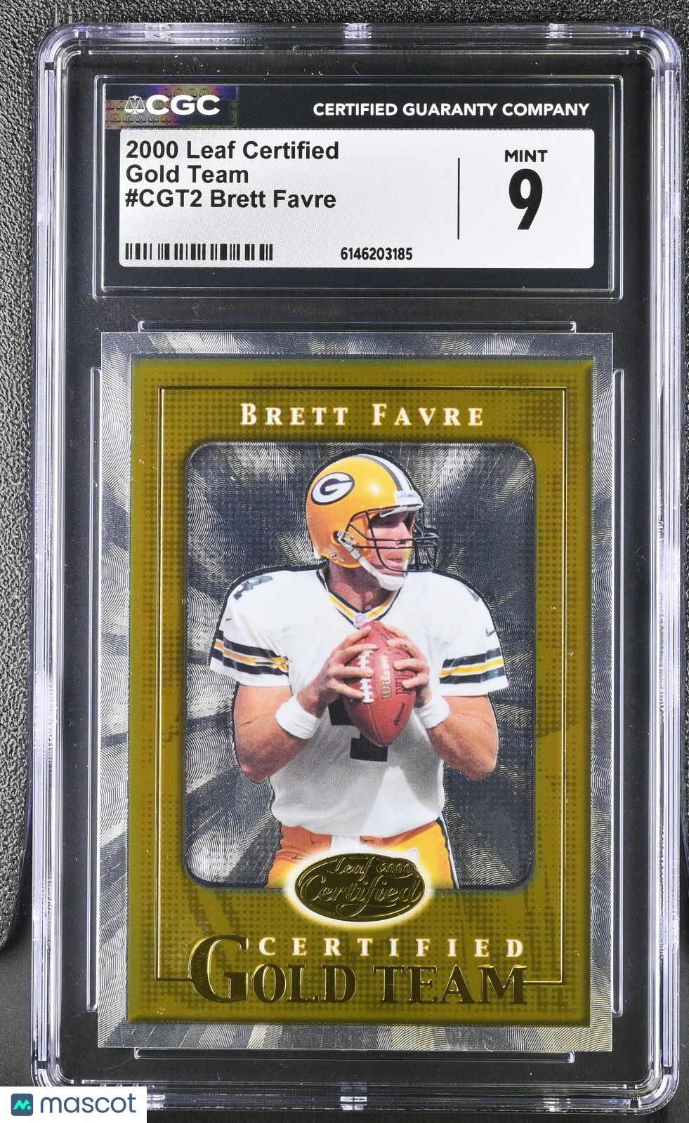 2000 Leaf Certified Brett Favre Gold Team #CGT2 CGC 9 Green Bay Packers