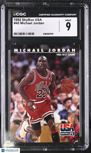 1992 Skybox Usa Michael Jordan #40 CGC 9 Chicago Bulls