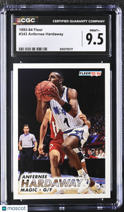 1993-94 Fleer Anfernee Hardaway Rookie #343 CGC 9.5 Orlando Magic