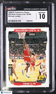 1996-97 Collector's Choice Bulls Victory Tour '95-96 Michael Jordan #26 CGC 10