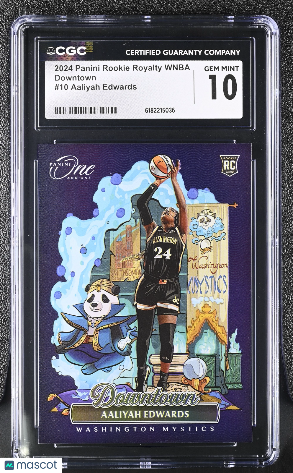 2024 Rookie Royalty WNBA Aaliyah Edwards Rookie Downtown #10 CGC 10 Mystics