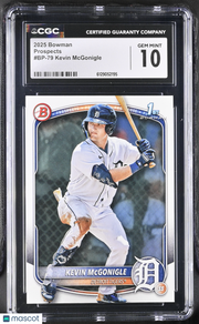 2025 Bowman Kevin McGonigle Rookie Prospects #BP-79 CGC 10 Detroit Tigers