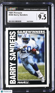 1991 Pinnacle Barry Sanders #366 CGC 9.5 Detroit Lions