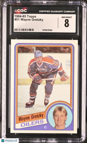 1984-85 Topps Wayne Gretzky #51 CGC 8 Edmonton Oilers