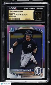2025 Bowman Draft Kevin McGonigle Refractor Chrome BDC-59 CGC 10 Pristine Tigers
