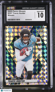 2025 Panini Mosaic Travis Hunter Mosaic Rookie #301 CGC 10 Jacksonville Jaguars