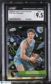 2025-26 Topps Cosmic Chrome Kon Knueppel Rookie #197 CGC 9.5 Charlotte Hornets