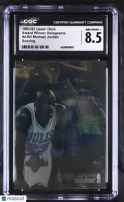 1991-92 Upper Deck Michael Jordan Scoring Award Winner Holograms #AW1 CGC 8.5