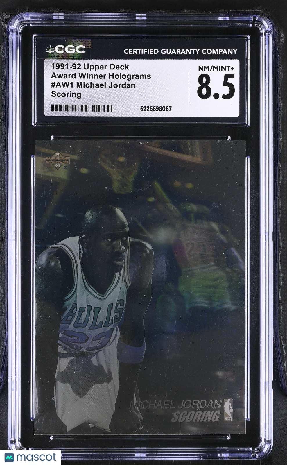 1991-92 Upper Deck Michael Jordan Scoring Award Winner Holograms #AW1 CGC 8.5