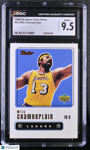 1999-00 Upper Deck Retro Wilt Chamberlain #55 CGC 9.5 Los Angeles Lakers