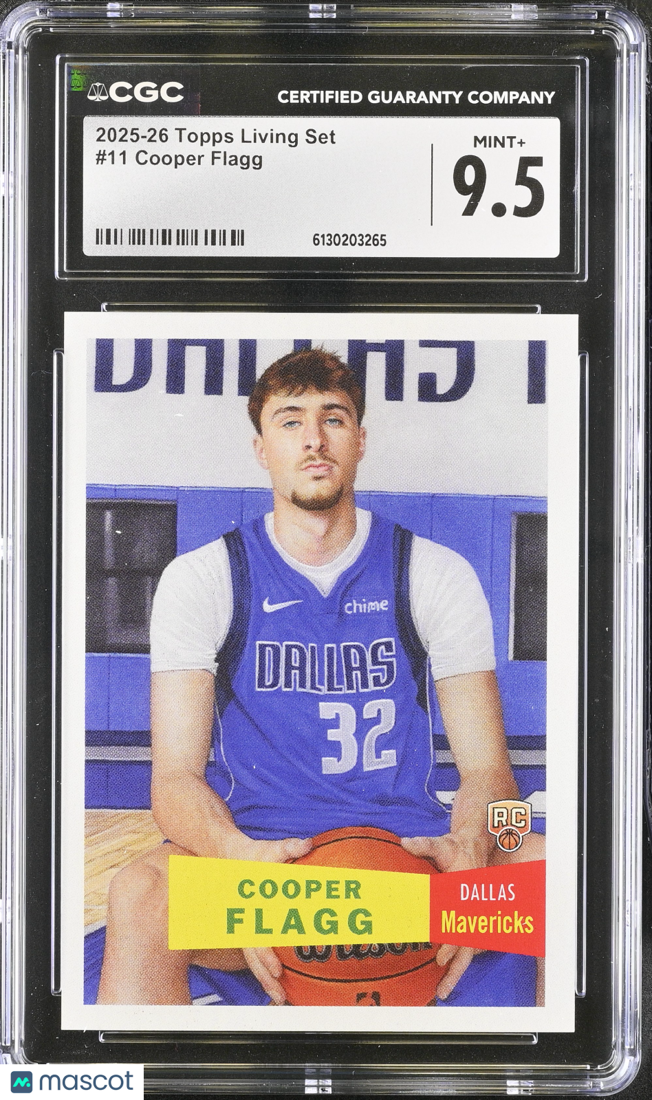 2025-26 Topps Living Set Cooper Flagg Rookie #11 CGC 9.5 Dallas Mavericks