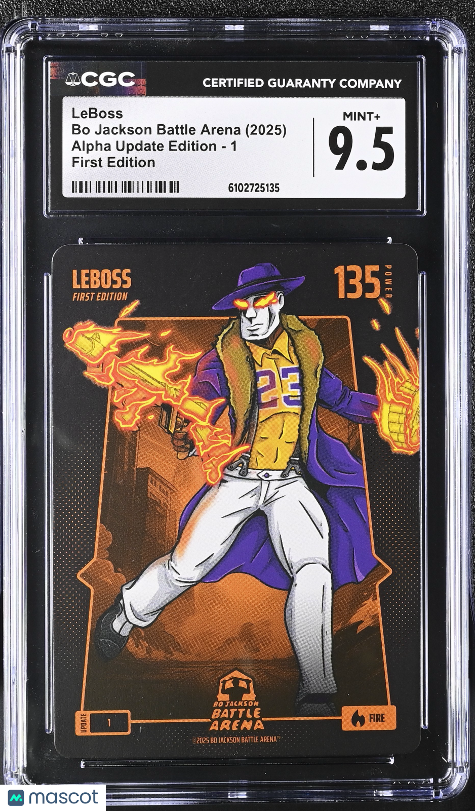 2025 Bo Jackson Battle Arena Alpha Update Edition LeBoss First Edition CGC 9.5 1