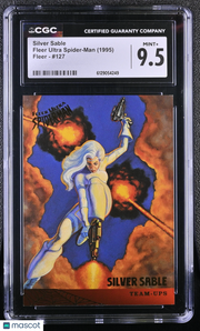 1995 Fleer Ultra Spider-Man Silver Sable #127 CGC 9.5