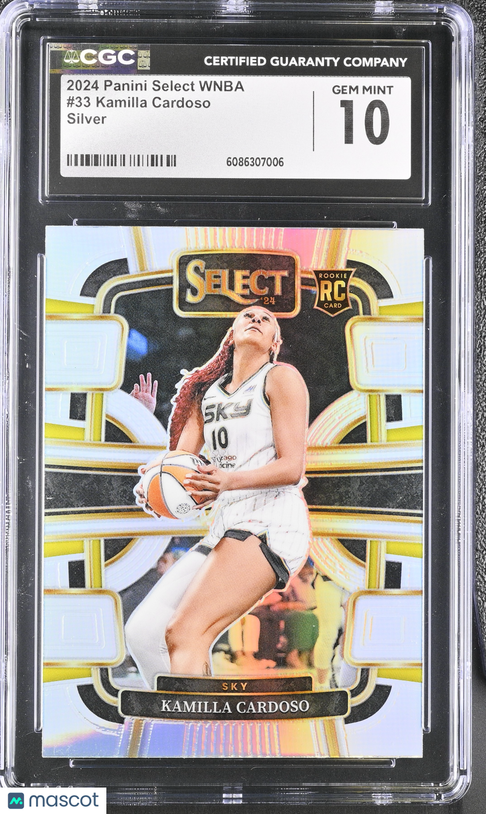2024 Panini Select WNBA Kamilla Cardoso Silver #33 CGC 10
