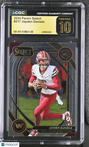2024 Panini Select Jayden Daniels Rookie #217 CGC 10 Pristine Commanders