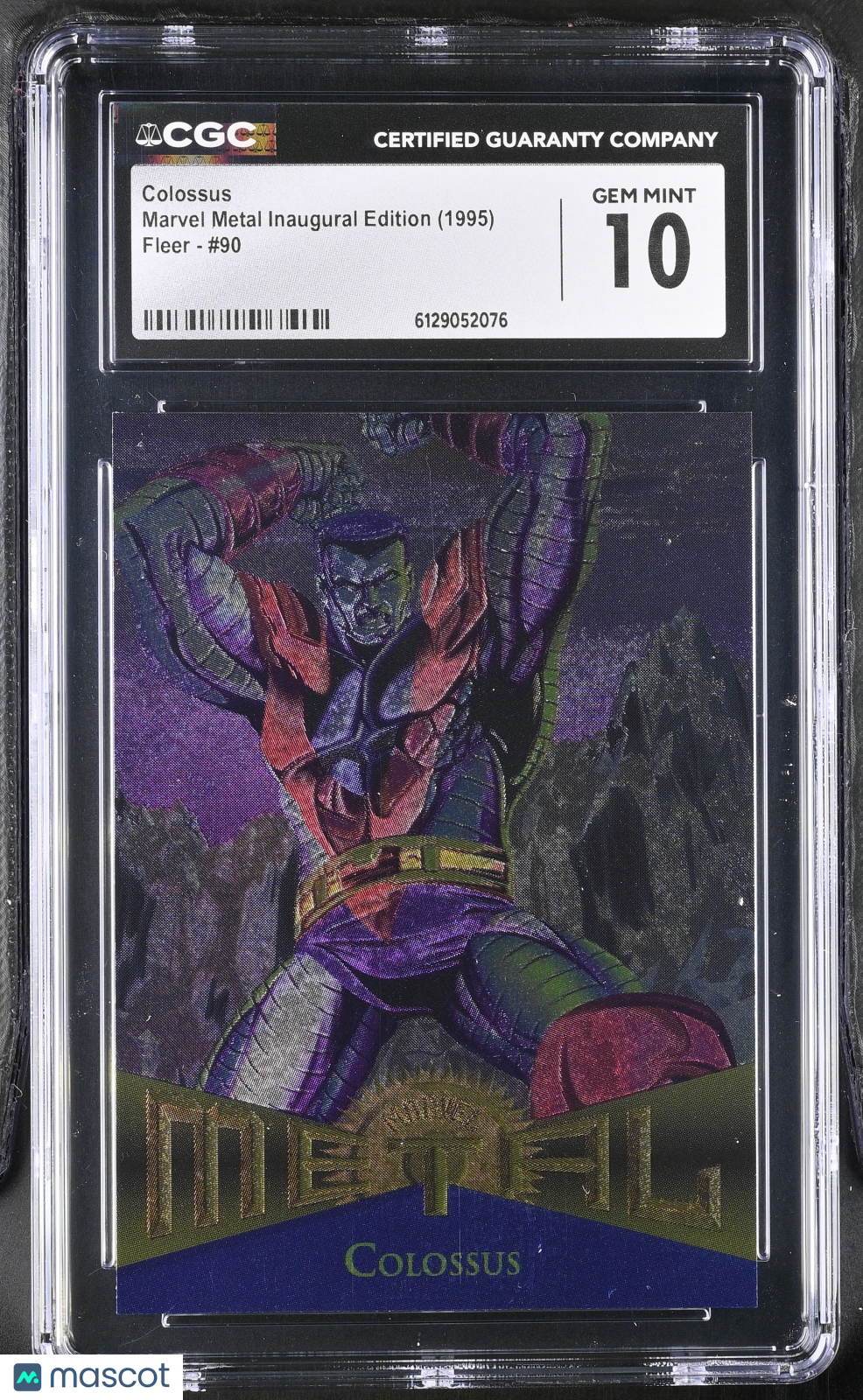 1995 Fleer Marvel Metal Inaugural Edition Colossus #90 CGC 10