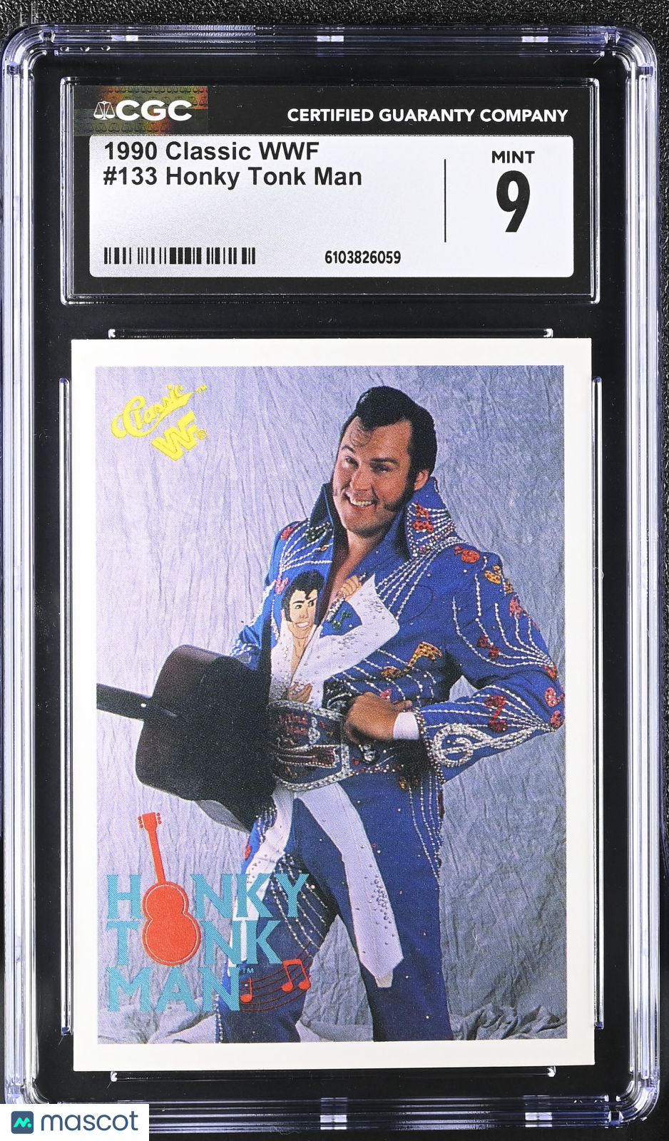 1990 Classic WWF Honky Tonk Man #133 CGC 9