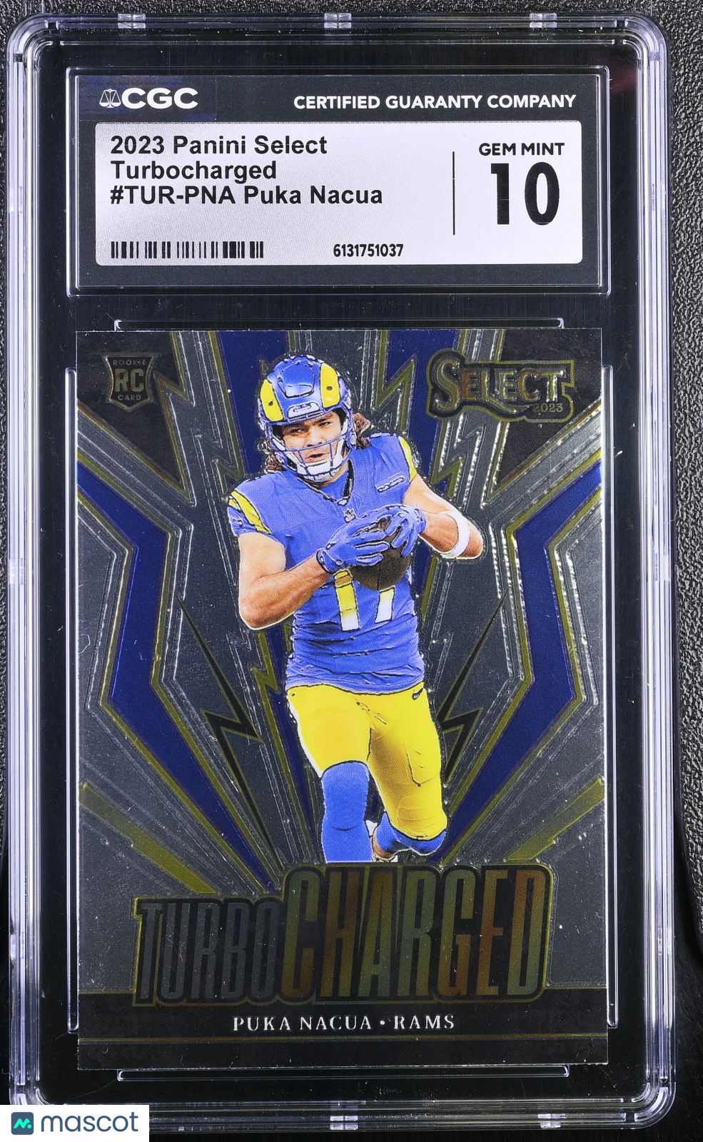 2023 Panini Select Puka Nacua Turbocharged #TUR-PNA CGC 10