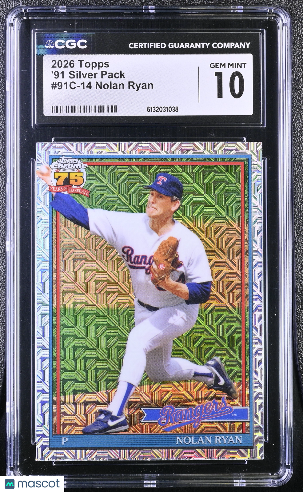2026 Topps Nolan Ryan '91 Silver Pack #91C-14 CGC 10