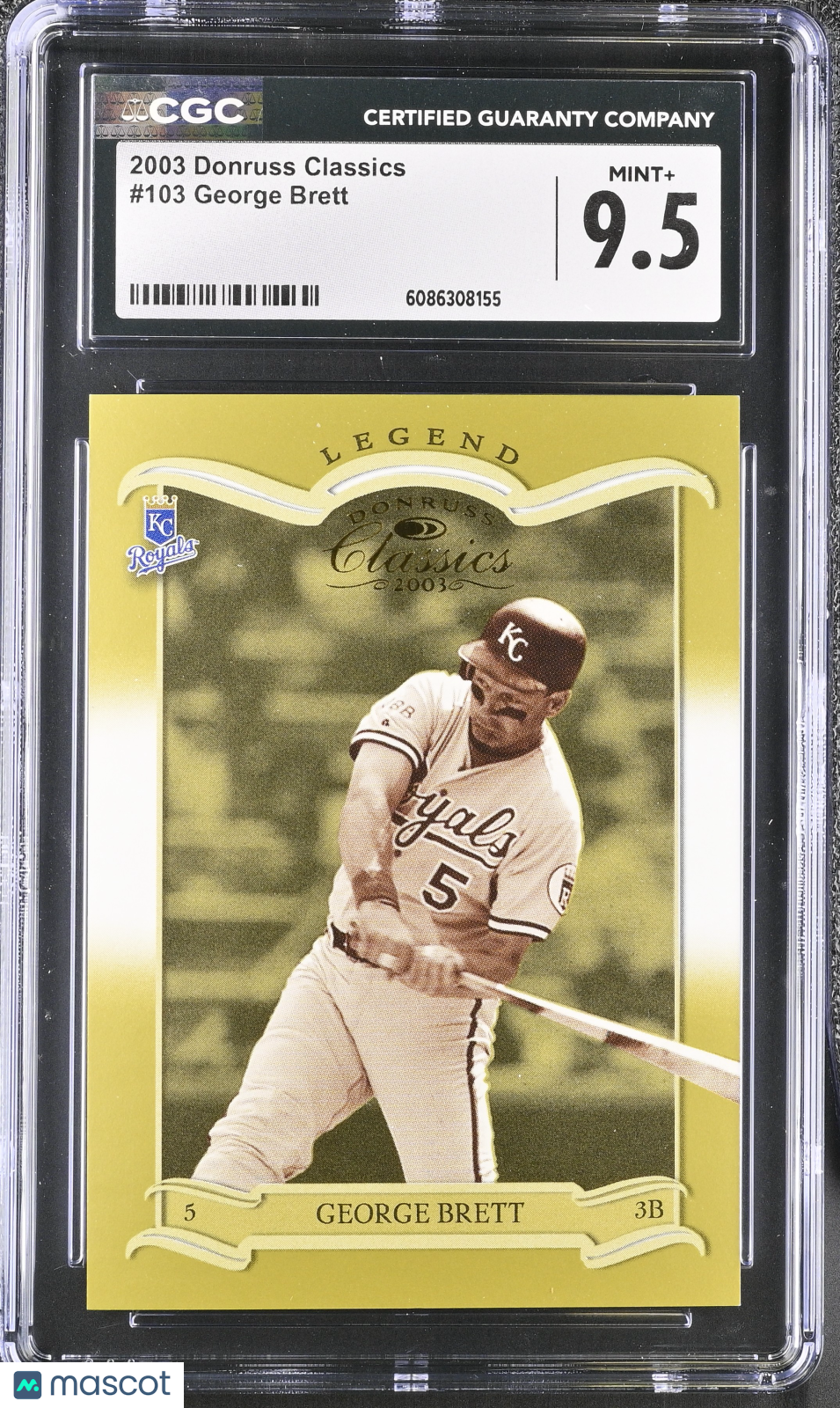 2003 Donruss Classics George Brett #103 CGC 9.5 Kansas City Royals
