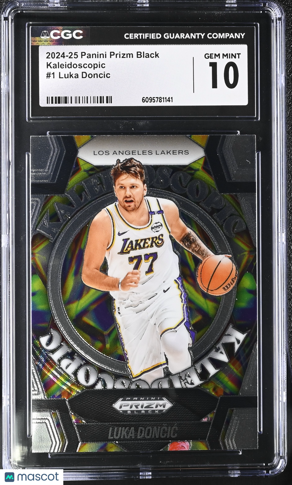 2024-25 Panini Prizm Black Luka Doncic Kaleidoscopic #1 CGC 10 Lakers