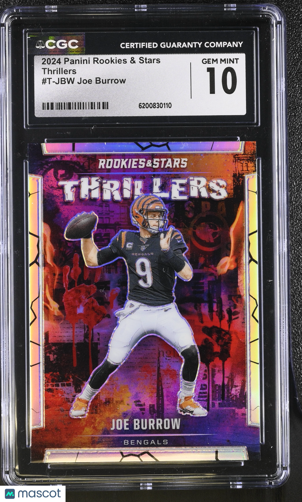 2024 Panini Rookies & Stars Joe Burrow Thrillers #T-JBW CGC 10 Bengals