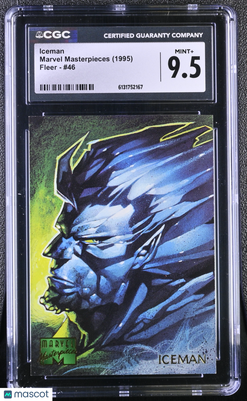 1995 Fleer Marvel Masterpieces Iceman #46 CGC 9.5