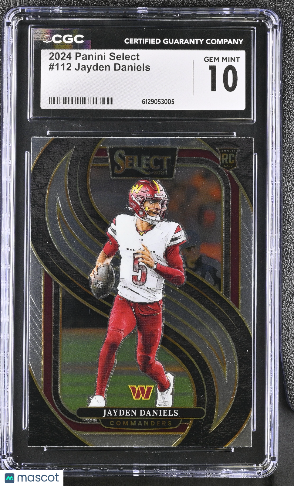 2024 Panini Select Jayden Daniels Rookie #112 CGC 10 Washington Commanders