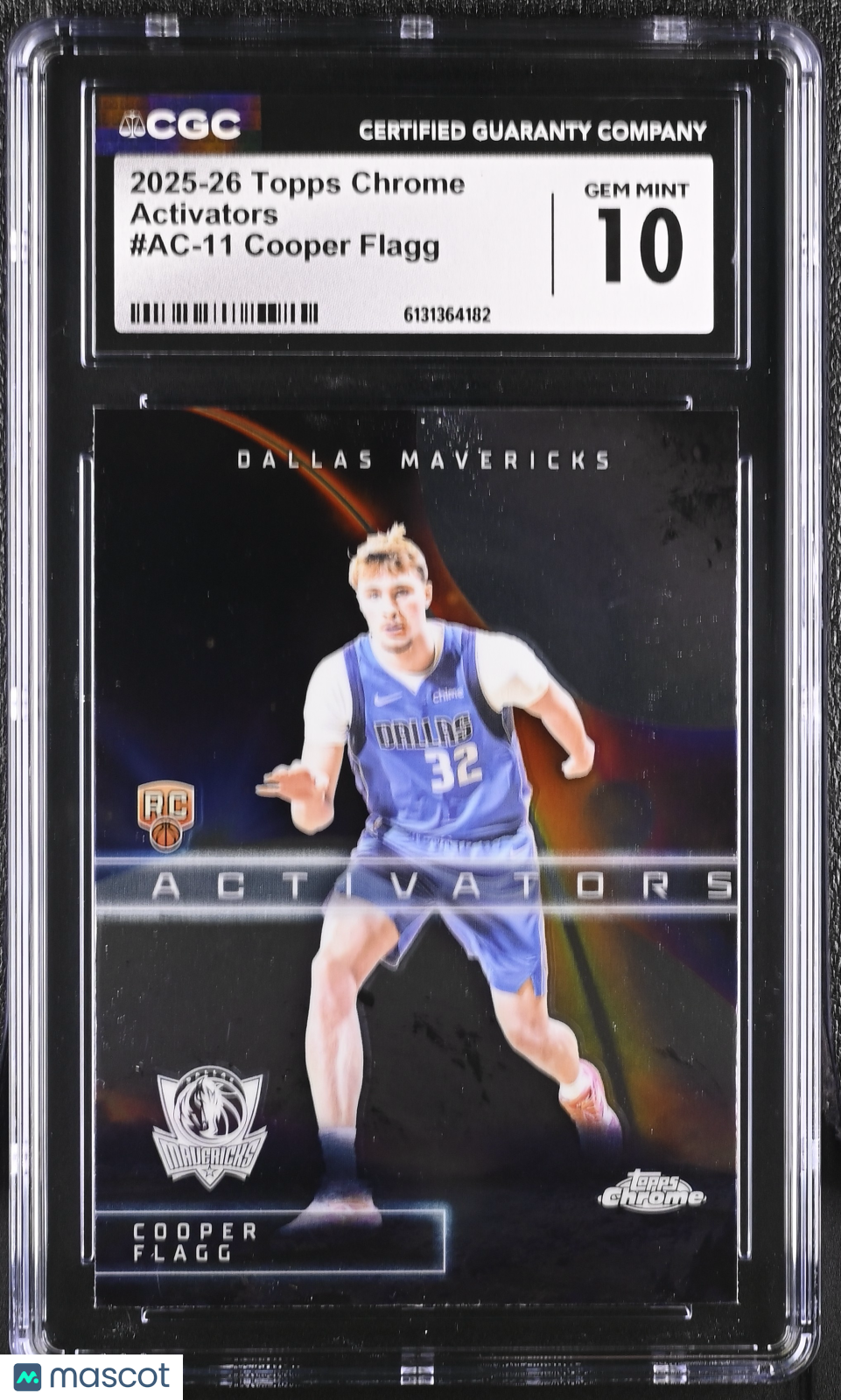 2025-26 Topps Chrome Cooper Flagg Rookie Activators #AC-11 CGC 10 Mavericks