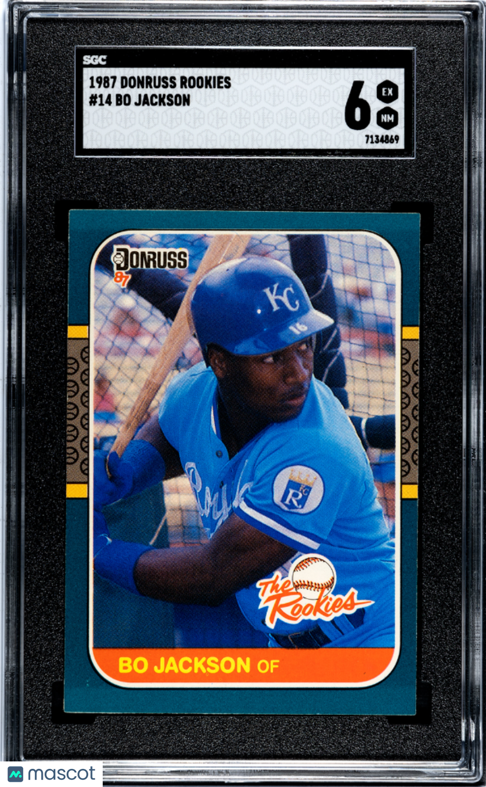 1987 Donruss Rookies Bo Jackson #14 SGC 6