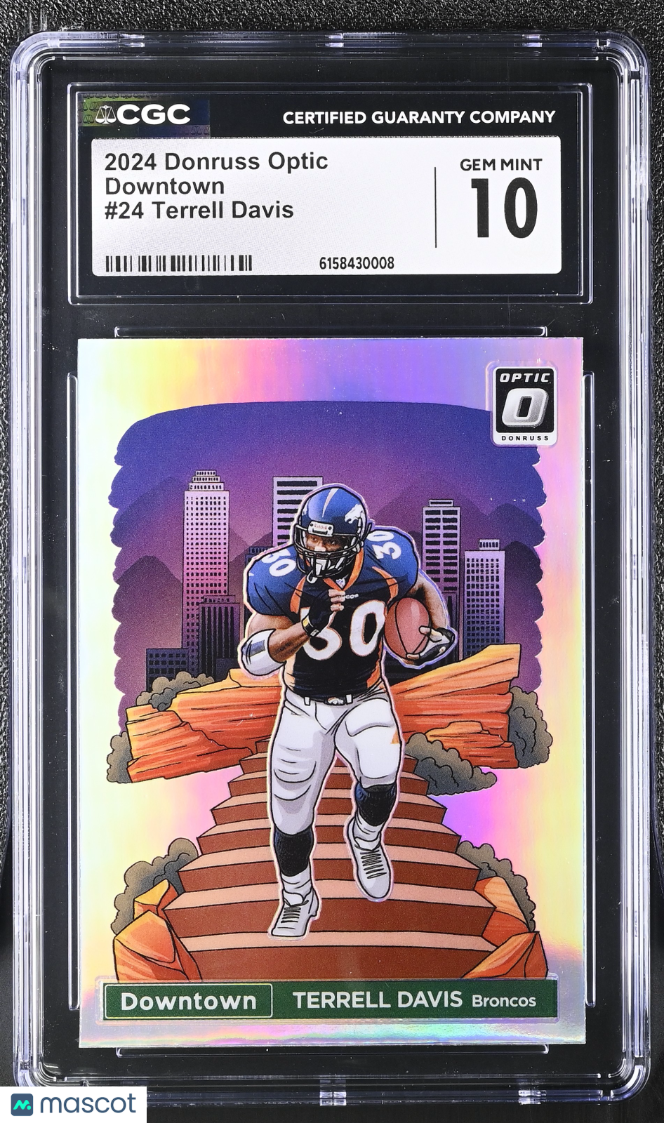 2024 Donruss Optic Terrell Davis Downtown #24 CGC 10 Denver Broncos