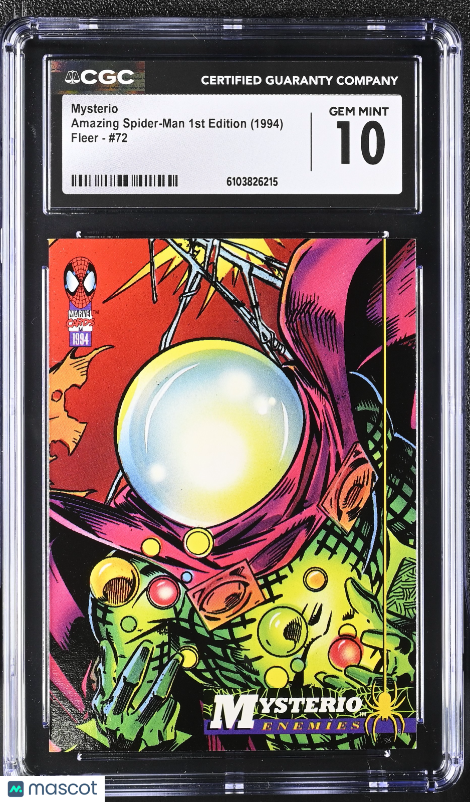 1994 Fleer Amazing Spider-Man Mysterio #72 CGC 10