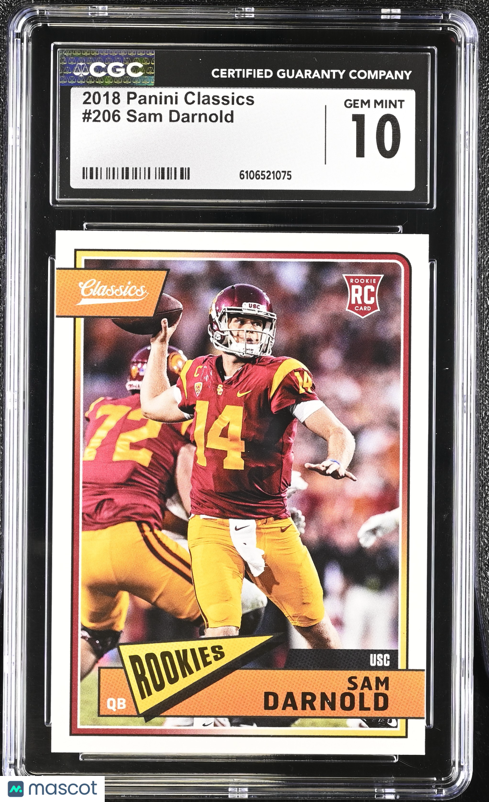2018 Panini Classics Sam Darnold Rookie #206 CGC 10 USC Trojans