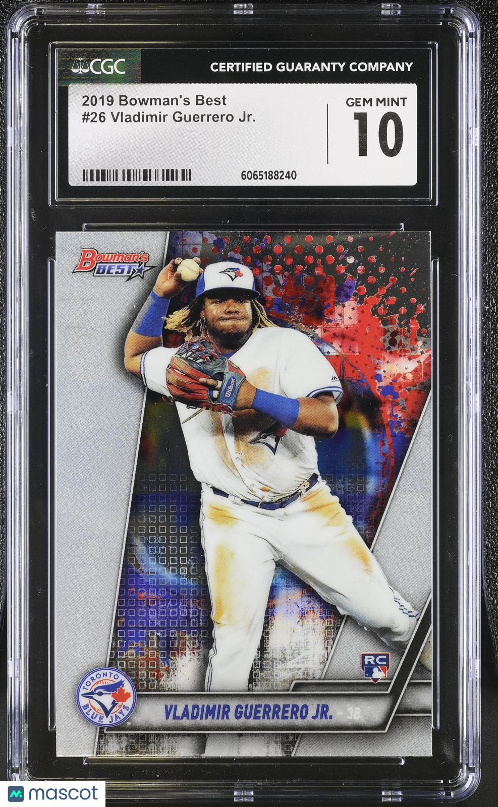 2019 Best Vladimir Guerrero Jr. Rookie #26 CGC 10 Toronto Blue Jays