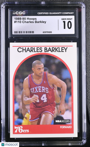 1989-90 Hoops Charles Barkley #110 CGC 10 Philadelphia 76ers